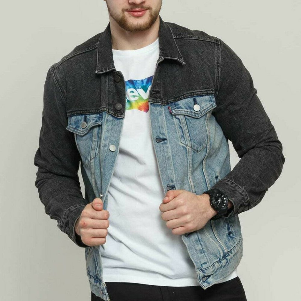 Levi's Colorblock The Trucker Jean Jacket HW8275 - Picture 1 of 8
